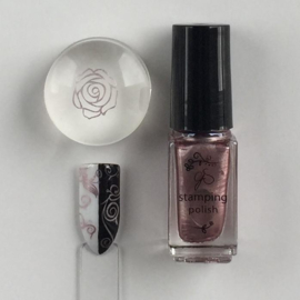 Clear Jelly Stamper Polish - #41 Sweet Baby Rose