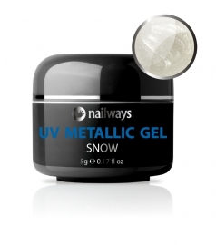 UV METALLIC GEL - Snow