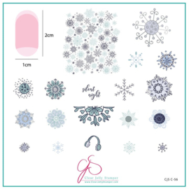 Clear Jelly Stamper - Medium Stamping Plate - CJS_C56 - Silent Night