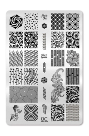 UberChic - Big Nail Stamping Plate - Collections 10-03