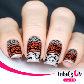 Whats Up Nails - Stamping Plate - A006 A Walk on the Wild Side