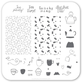 Clear Jelly Stamper - Stamping Plate - CJS_90 - Steeped