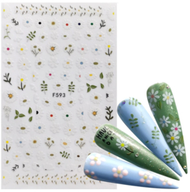 Nailways - Nail Stickers - F593 - Daisies