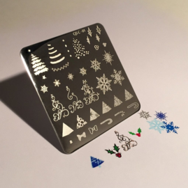 Clear Jelly Stamper - Stamping Plate - CJS_C01 - Christmas Tree