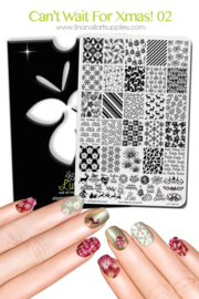 Lina - Stamping Plate - Can't Wait For Xmas! - 02