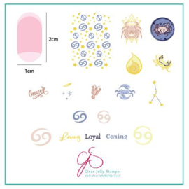 Clear Jelly Stamper - Stamping Plate - CJS_Z05 - Cancer