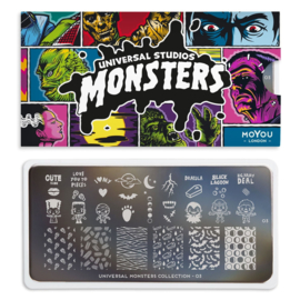 MoYou London - Movies Stamping Plate - Monsters 3