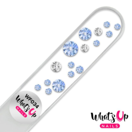 Whats Up Nails - Glass Nail File - WF034 - Shining Light Sapphire