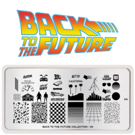 MoYou London - Movies Stamping Plate - Back to the Future 4