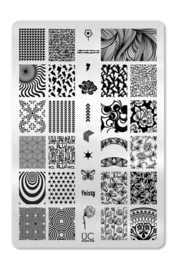 UberChic - Big Nail Stamping Plate - Collections 09-02