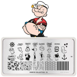 MoYou London - Movies Stamping Plate - Popeye 01