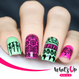 Whats Up Nails - Stamping Plate - A006 A Walk on the Wild Side