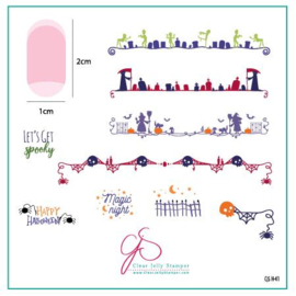Clear Jelly Stamper - Stamping Plate - CJS_H41 - Let's Get Spooky!