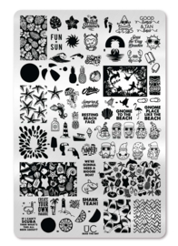 UberChic  - Big Nail Stamping Plate - Seas The Day