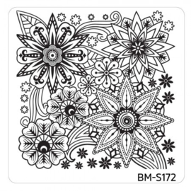 Bundle Monster - Mystic Woods Nail Stamp Plate - Floral Bomb