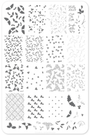 Clear Jelly Stamper - Big Stamping Plate - CJS_C45 -Holly Jolly