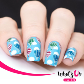 Whats Up Nails - Stamping Plate - B042 Head in the Clouds