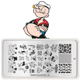 MoYou London - Movies Stamping Plate - Popeye 03