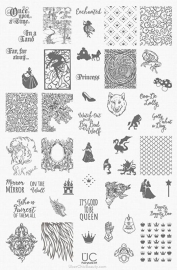 UberChic - Big Nail Stamping Plate - Fairytale - 01