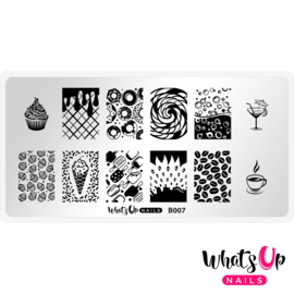 Whats Up Nails - Stamping Plate - B007 Sugar High