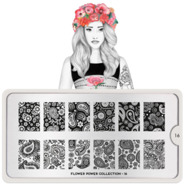 MoYou London - Stamping Plate - Flower Power 16