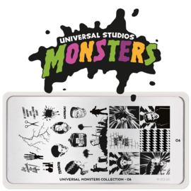 MoYou London - Movies Stamping Plate - Monsters 6