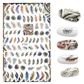 Nailways - Nail Stickers - F735 - Feathers