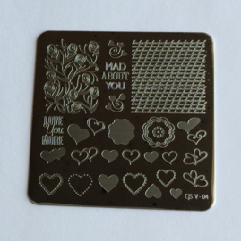 Clear Jelly Stamper - Stamping Plate - CJS_V04 - Layers of LoVe