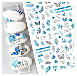 Nailways - Nail Stickers - F819 - Butterflies in my Head