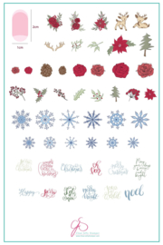 Clear Jelly Stamper - Big Stamping Plate - CJS_C19 - Merry Christmas My Deer
