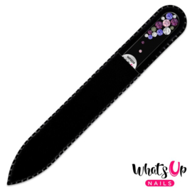 Whats Up Nails - Glass Nail File - WF009 - Bubbles Black Voilet