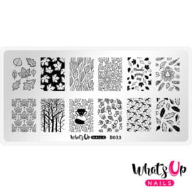 Whats Up Nails - Stamping Plate - B033 Does It Look Like I Give A Fall