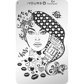Yours Cosmetics - Stamping Plates - :YOURS Loves Tracy Lee - YLT01. Face Facts