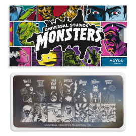 MoYou London - Movies Stamping Plate - Monsters 1