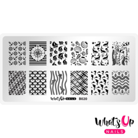 Whats Up Nails - Stamping Plate - B020 Take Me To The Sea
