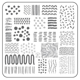 Clear Jelly Stamper - Medium Stamping Plate - CJS_146 - My Main Squiggl