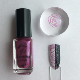 Clear Jelly Stamper Polish - #50 Pretty Me Pink