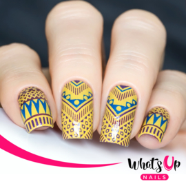 Whats Up Nails - Stamping Plate - B009 Lost in Aztec