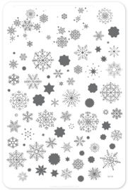 Clear Jelly Stamper - Big Stamping Plate - CJS_C24 Snowflakes