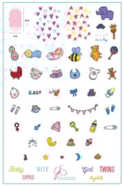 Clear Jelly Stamper - Big Stamping Plate - CJS_LC29 - Little Blessings
