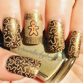 UberChic - Big Nail Stamping Plate - Holiday Spirit