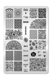 UberChic - Big Nail Stamping Plate - Collections 09-03