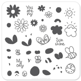 Clear Jelly Stamper - Stamping Plate - CJS_35 - Sunshine