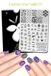 Lina - Stamping Plate  - Express Your Nails! - 01