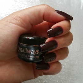 Nailways - NWUVC8 - UV COLOR GEL - Dark Coffee