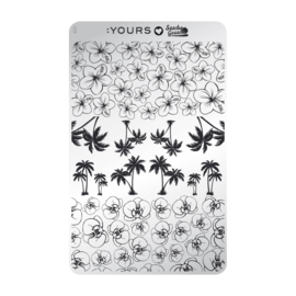 Yours Cosmetics - Stamping Plates - :YOURS Loves Sascha - YLS18. Tropical Treat