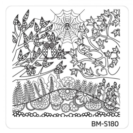 Bundle Monster - Mystic Woods Nail Stamp Plate - Do You See Me?