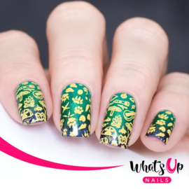 Whats Up Nails - Stamping Plate - B070 - Campfire Stories