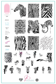 Clear Jelly Stamper - Big Stamping Plate - CJS_175 - Wild Kingdom – Zebra