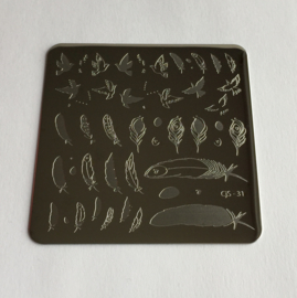 Clear Jelly Stamper - Stamping Plate - CJS_31 - Birds of a Feather